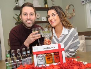 Fashion blogger Denise Curran and her fiance Michael Gallagher will be joining Symphonia's Virtual Valentines Night from the Tyrone gin distillery at Trewmount Road, Moy. . bwDSC_3658