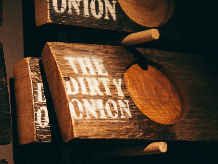 The Dirty Onion Boilermaker Club boards.