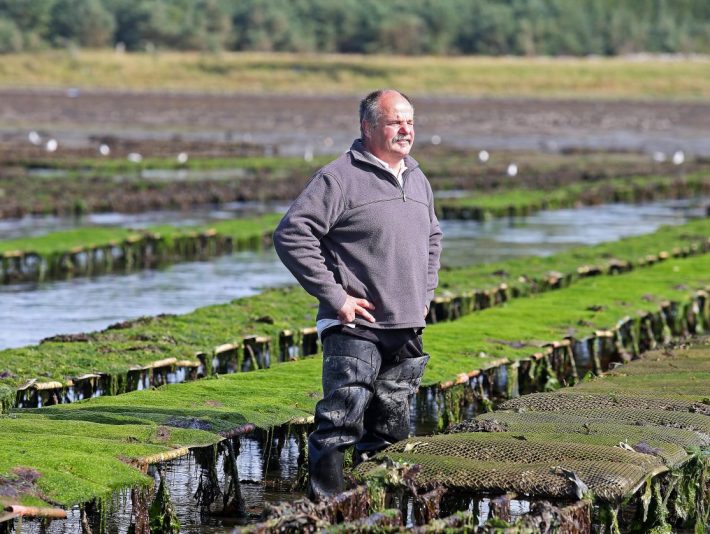 Oyster farmer Patrice Bonnargent.