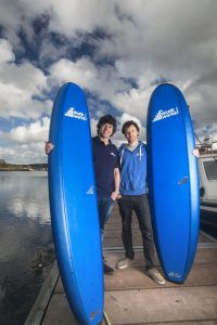Ricky Martin, left, and his brother Chris Martin, owners of Skunkworks Surf Co which has started a Crowdcube Campaign